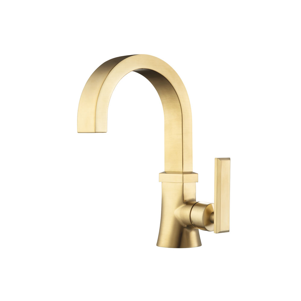 Single Hole Bathroom Faucet | Satin Brass PVD