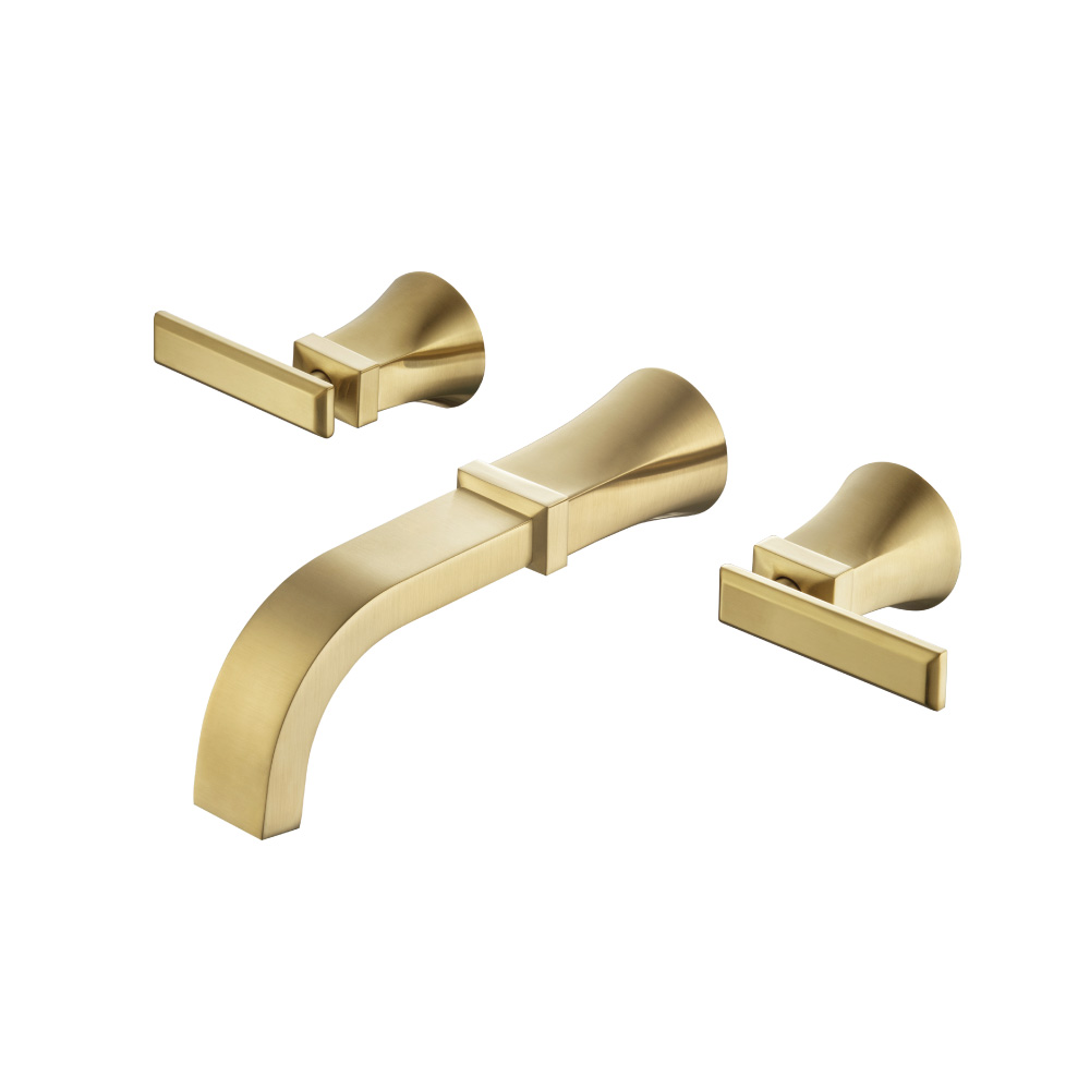 Trim For Two Handle Wall Mounted Tub Filler | Satin Brass PVD