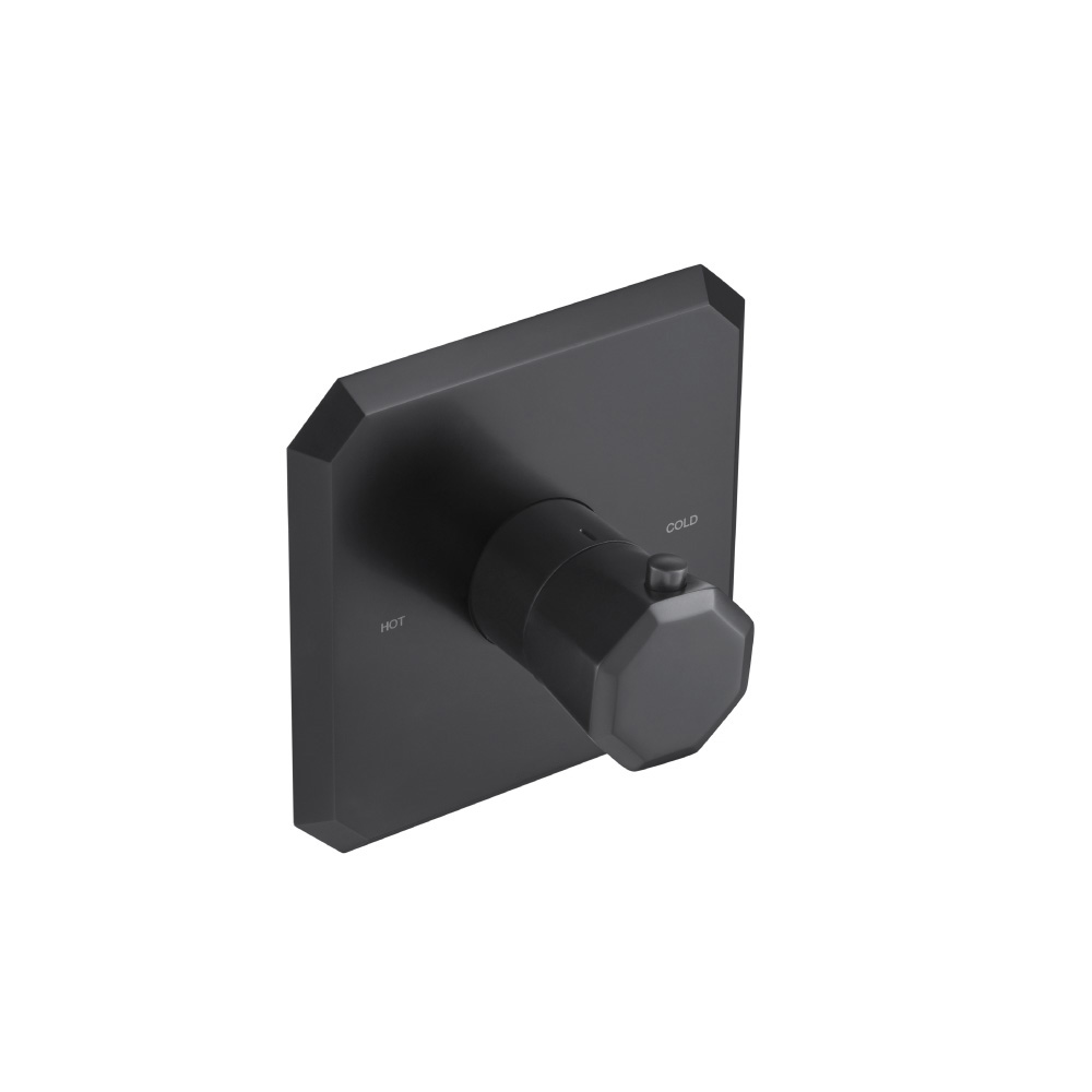 3/4" Thermostatic Valve With Trim | Matte Black