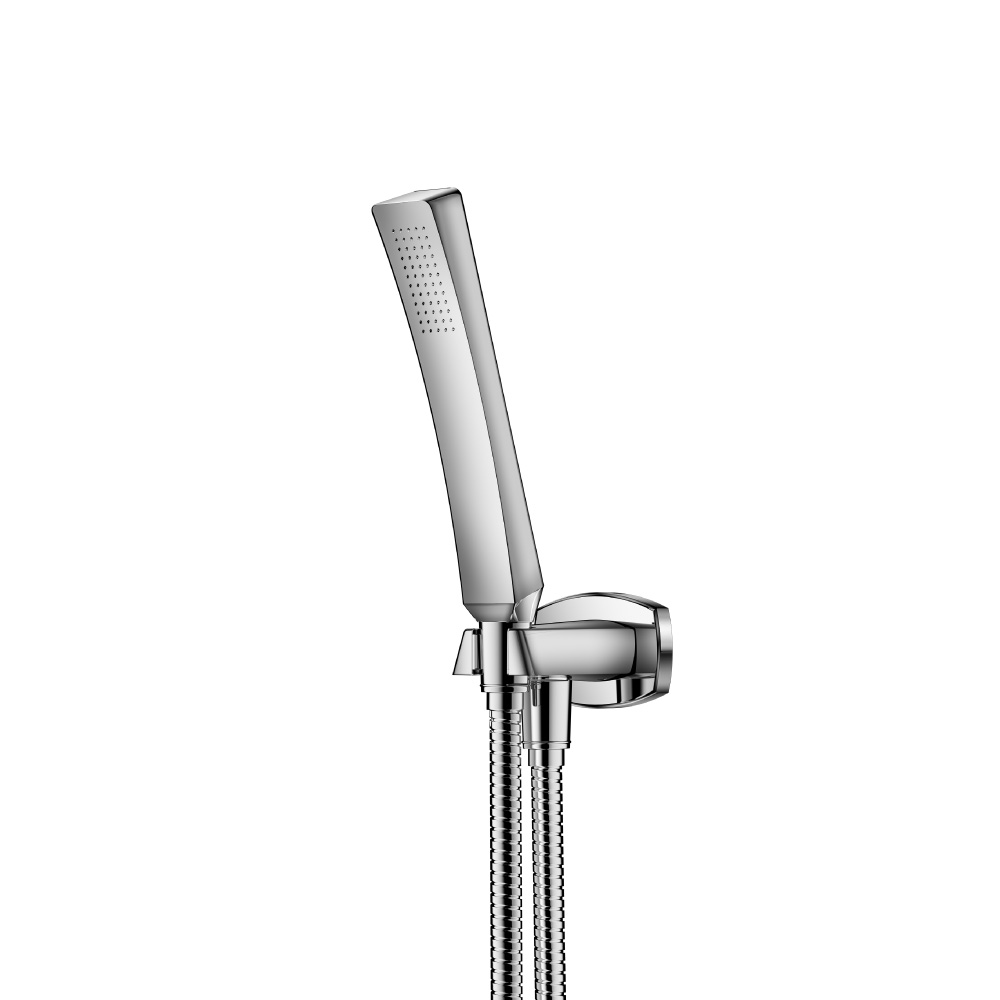 Hand Shower Set With Wall Elbow, Holder and Hose | Brushed Nickel PVD