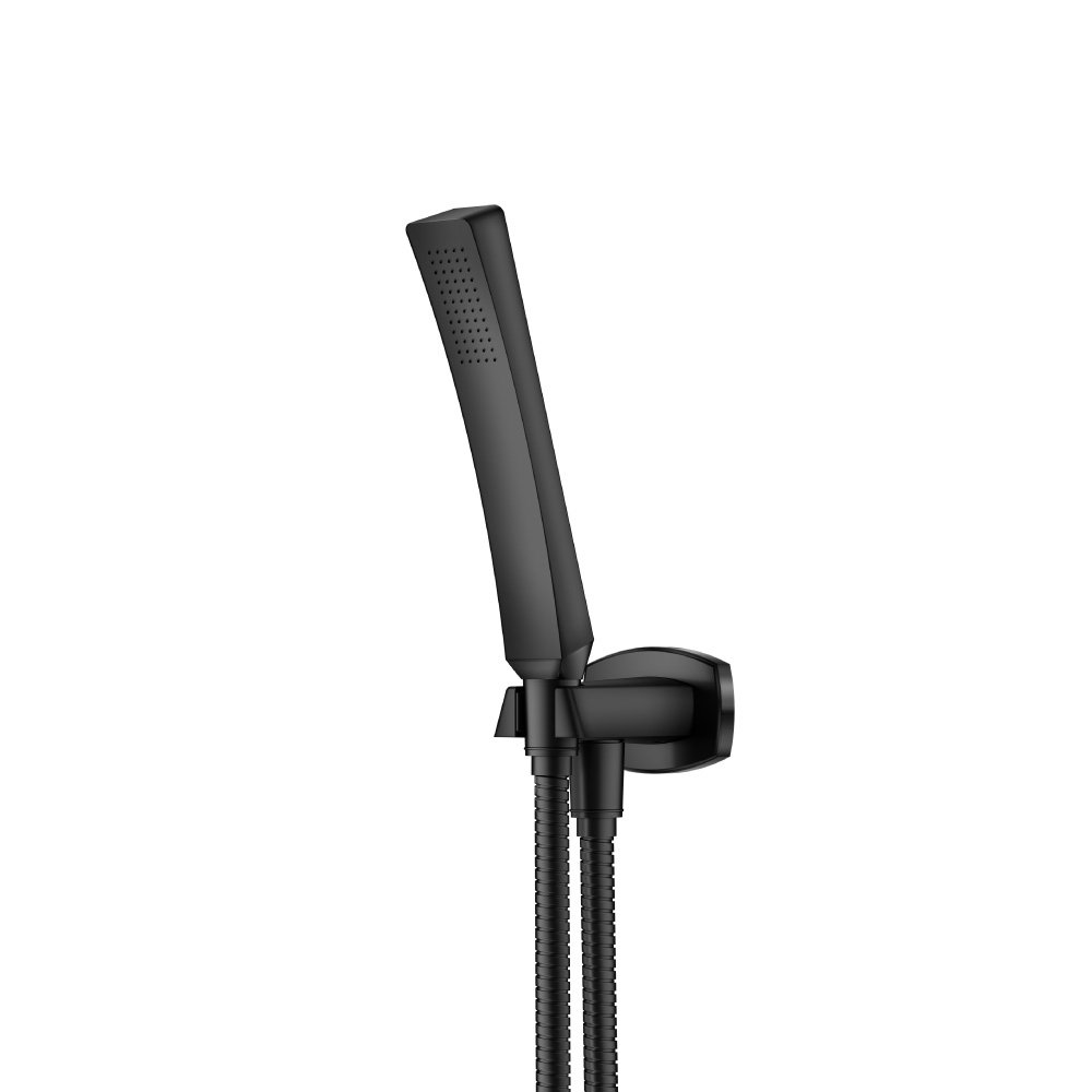 Hand Shower Set With Wall Elbow, Holder and Hose | Matte Black