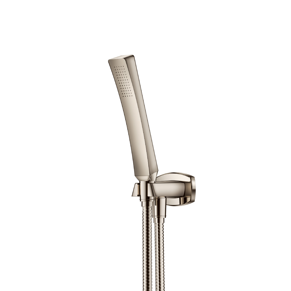 Hand Shower Set With Wall Elbow, Holder and Hose | Polished Nickel PVD