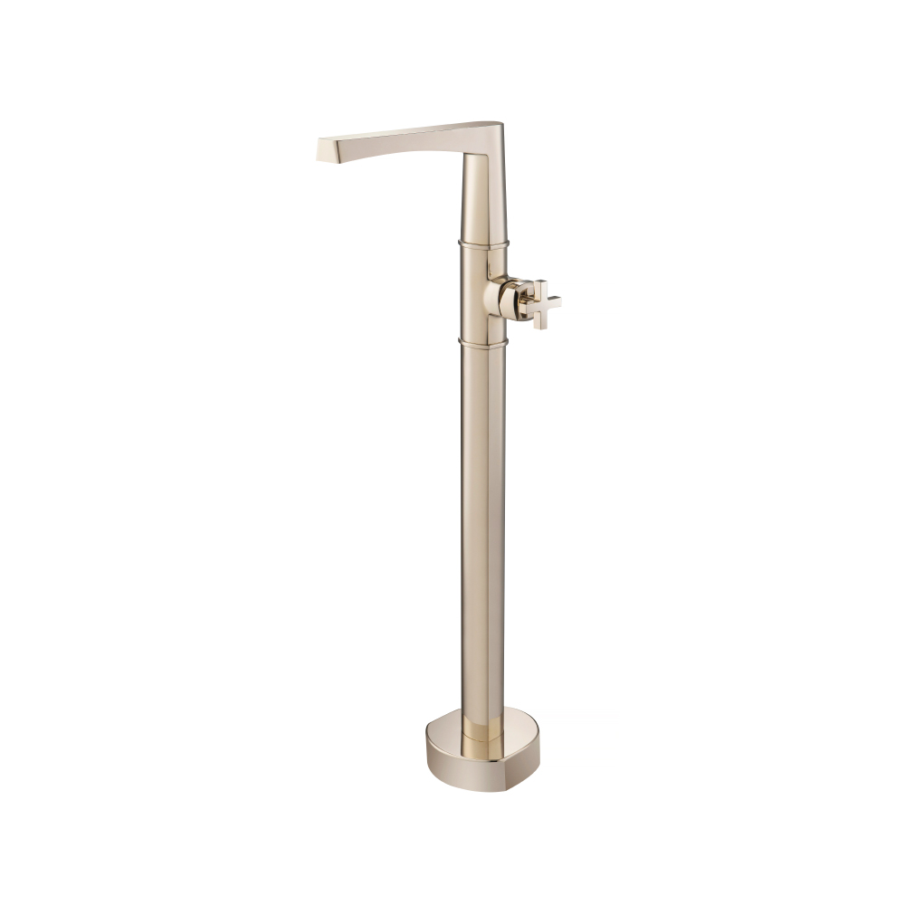 Freestanding Floor Mount Bathtub / Tub Filler | Polished Nickel PVD