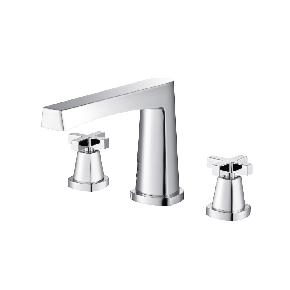 3 Hole Deck Mount Roman Tub Faucet | Chrome