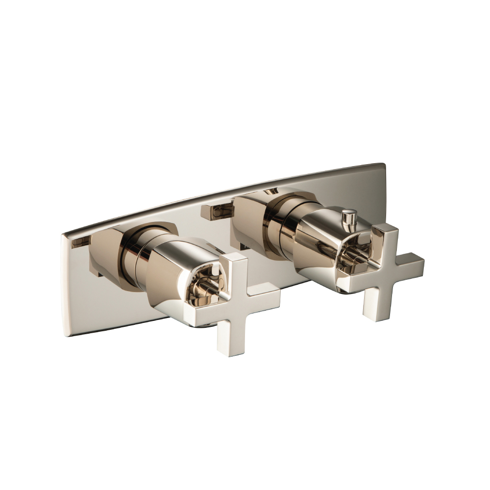 3/4" Horizontal Thermostatic Shower Valve % Trim - 1 Ouptut | Polished Nickel PVD