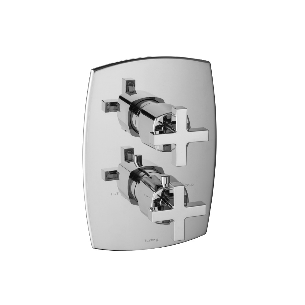 3/4 " Thermostatic Valve & Trim - With 2-Way Diverter - 2 Output | Chrome