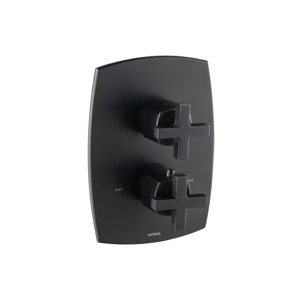 3/4" Thermostatic Shower Valve & Trim - 1 Output | Matte Black