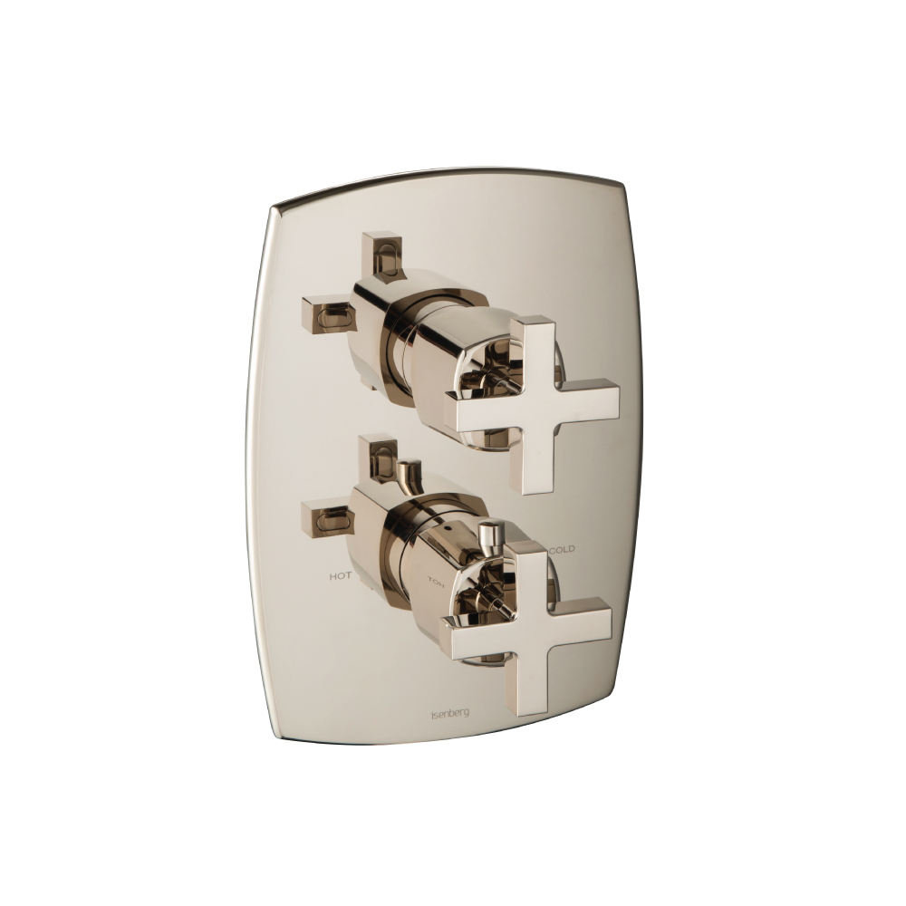 3/4" Thermostatic Valve & Trim - 3 Output | Polished Nickel PVD