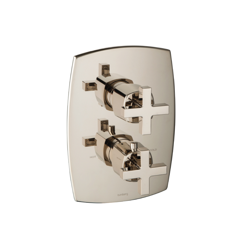 3/4 " Thermostatic Valve & Trim - With 2-Way Diverter - 2 Output | Polished Nickel PVD