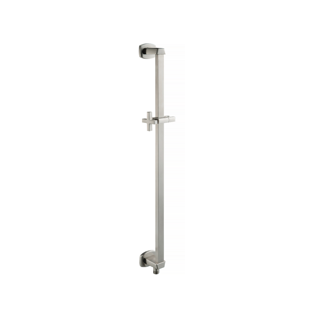 Shower Slide Bar With Integrated Wall Elbow | Brushed Nickel PVD