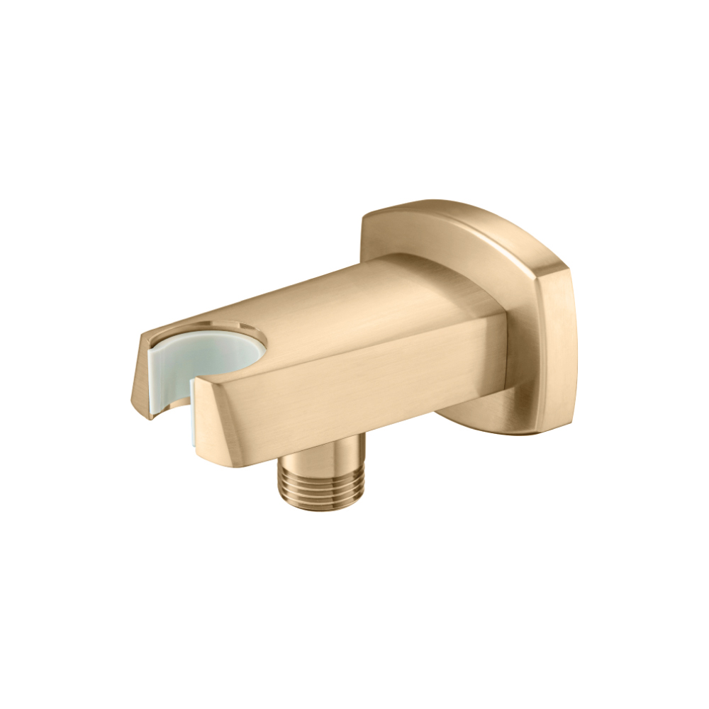 Wall Elbow With Holder Combo | Brushed Bronze PVD