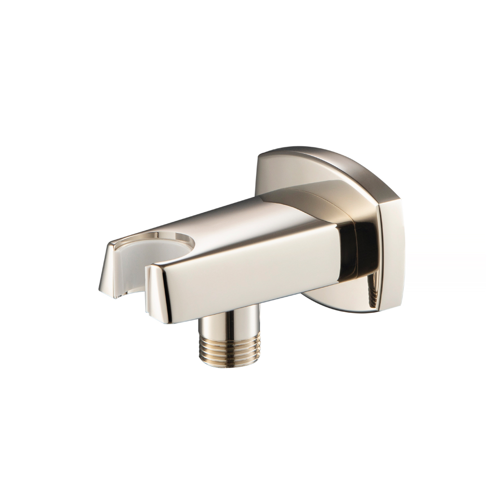 Wall Elbow With Holder Combo | Polished Nickel PVD