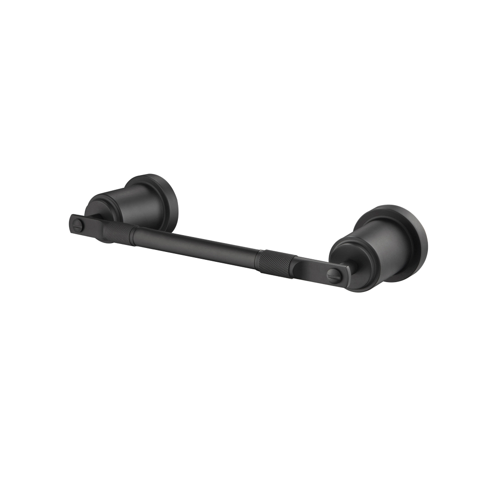 Brass Towel Ring / Mini Towel Bar - 8" | Matte Black