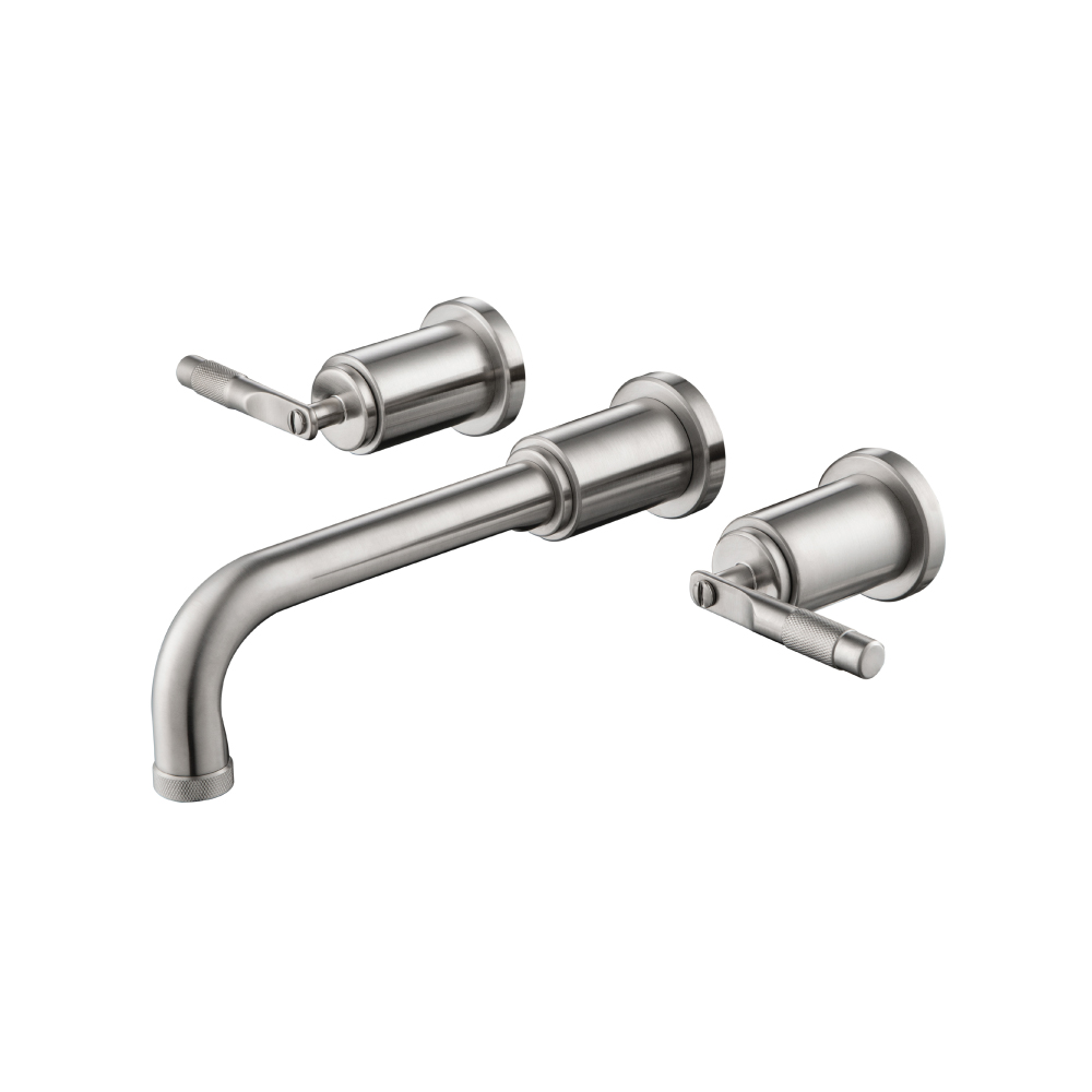 Trim For Two Handle Wall Mounted Bathroom Faucet | Brushed Nickel PVD