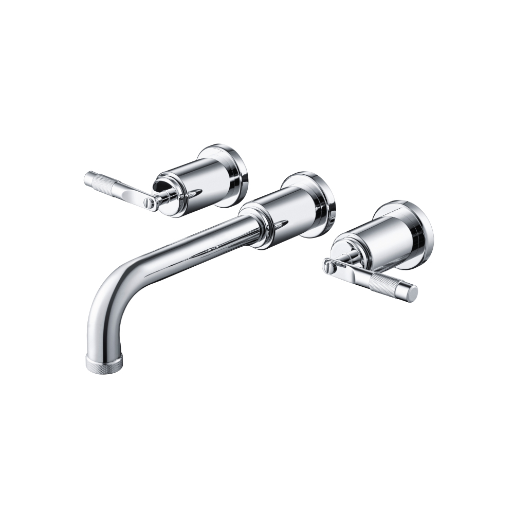 Two Handle Wall Mounted Tub Filler | Chrome