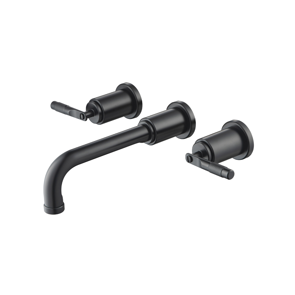 Trim For Two Handle Wall Mounted Tub Filler | Matte Black