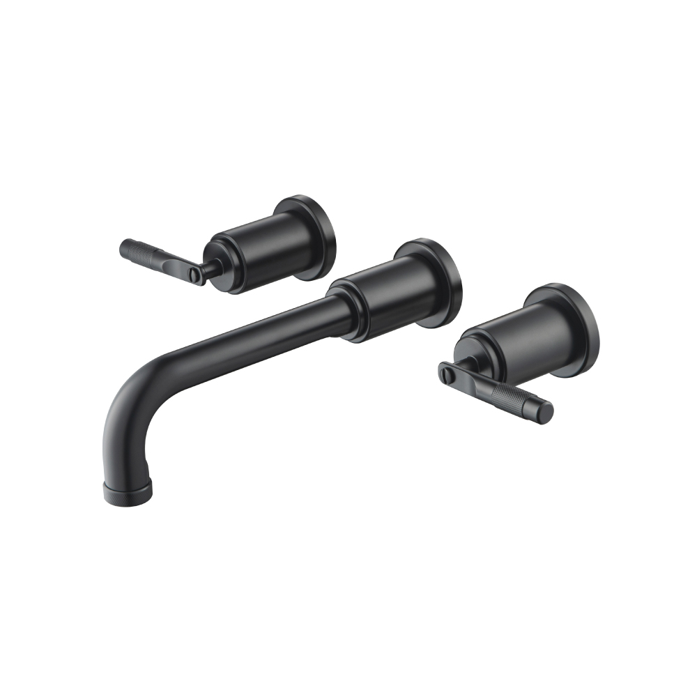 Trim For Two Handle Wall Mounted Bathroom Faucet | Matte Black