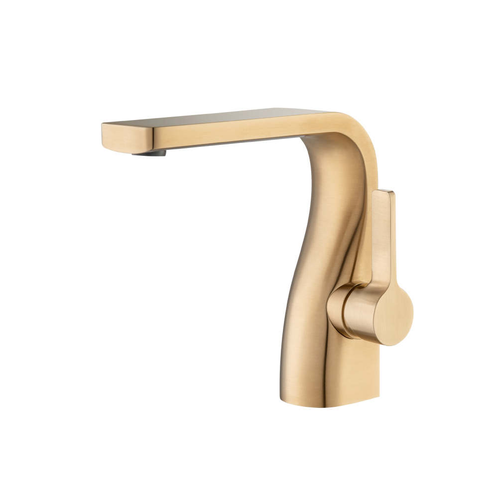 Single Hole Bathroom Faucet | Brushed Bronze PVD