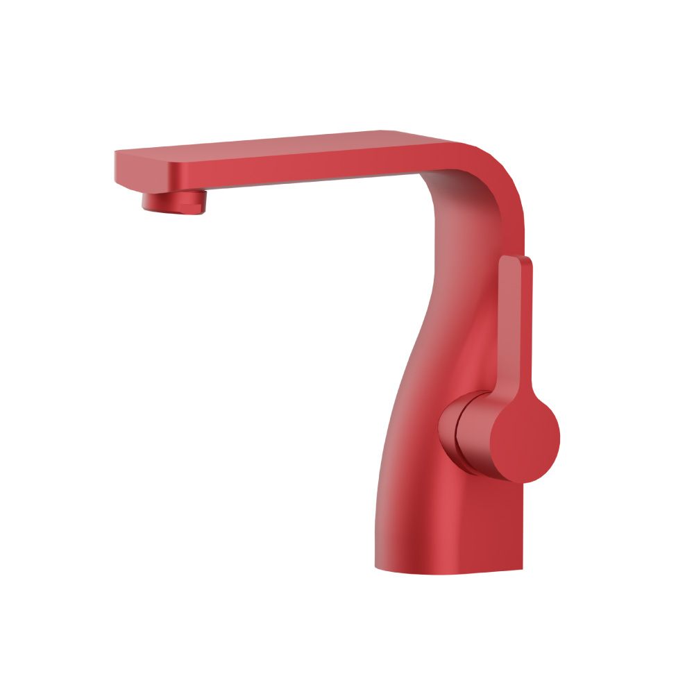 Single Hole Bathroom Faucet | Deep Red