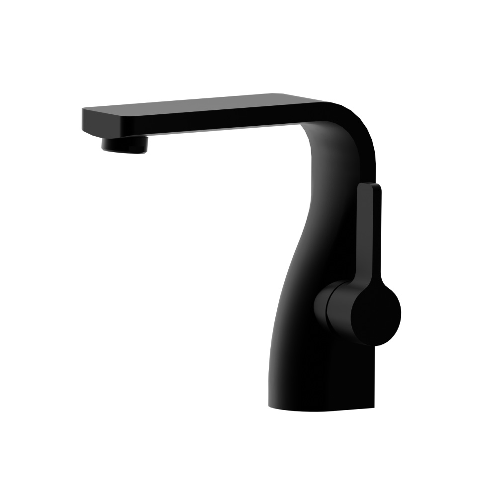 Single Hole Bathroom Faucet | Gloss Black