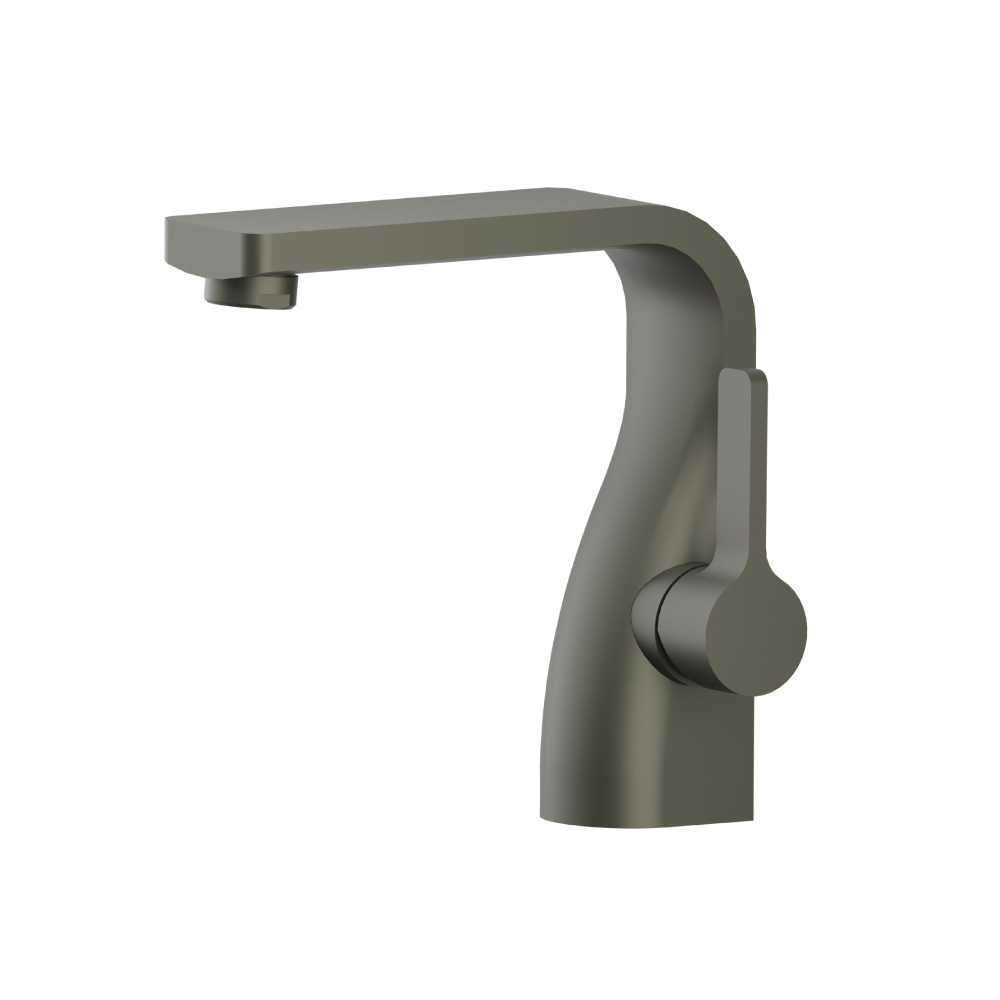 Single Hole Bathroom Faucet | Gun Metal Grey