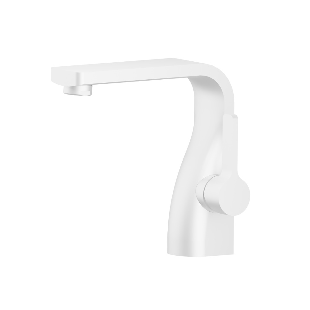 Single Hole Bathroom Faucet | Gloss White