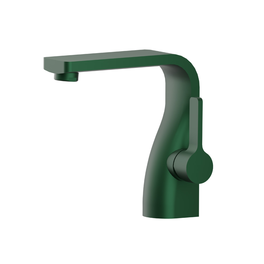 Single Hole Bathroom Faucet | Leaf Green