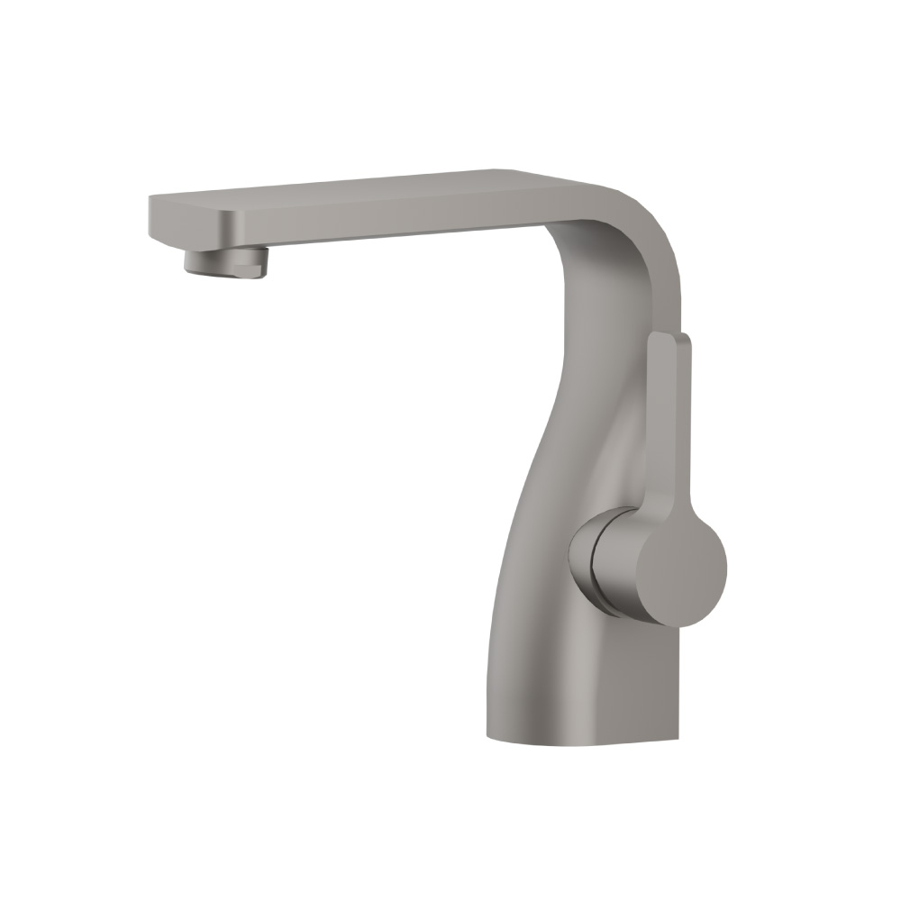 Single Hole Bathroom Faucet | Steel Grey