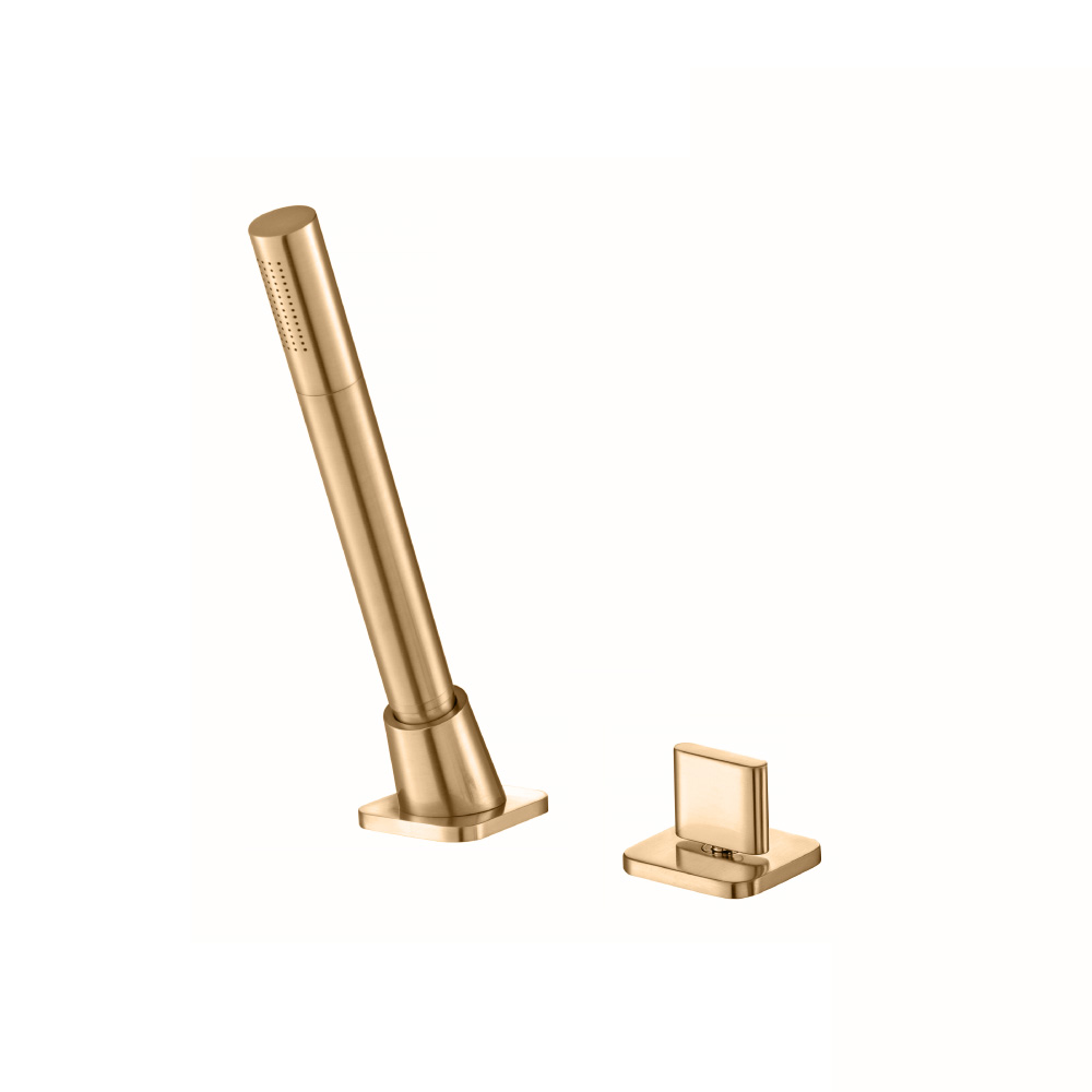 Deck Diverter With Holder & Hose | Brushed Bronze PVD