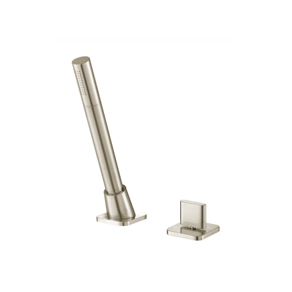 Deck Diverter With Holder & Hose | Brushed Nickel PVD