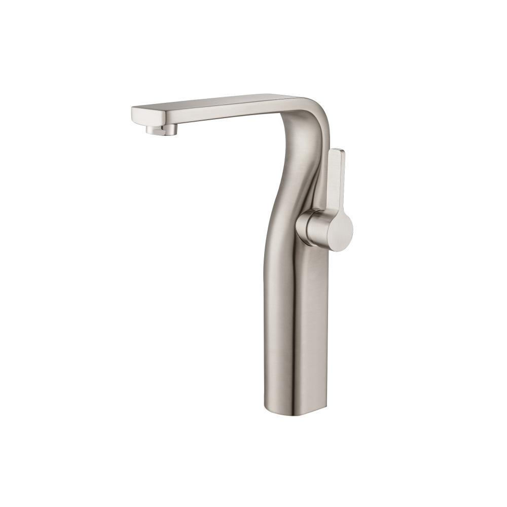 Single Hole Vessel Faucet | Brushed Nickel PVD