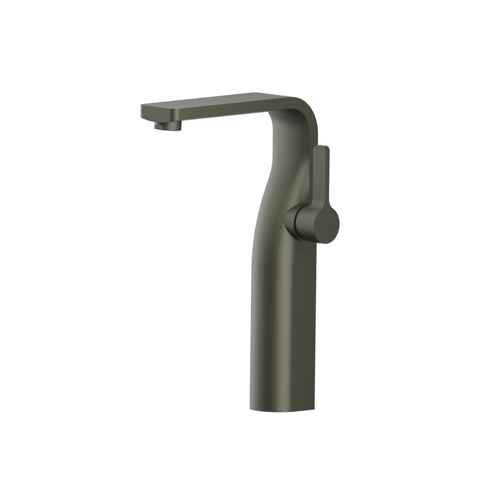 Single Hole Vessel Faucet | Gun Metal Grey