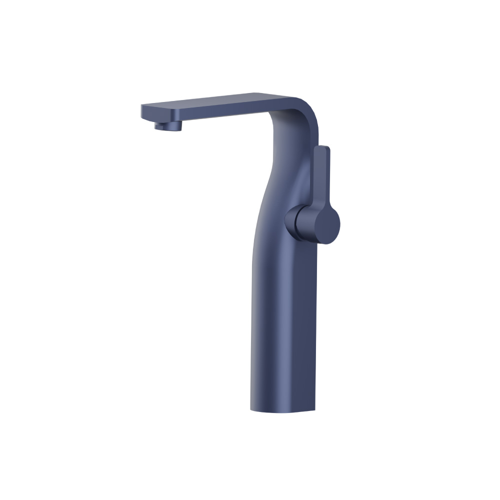 Single Hole Vessel Faucet | Navy Blue
