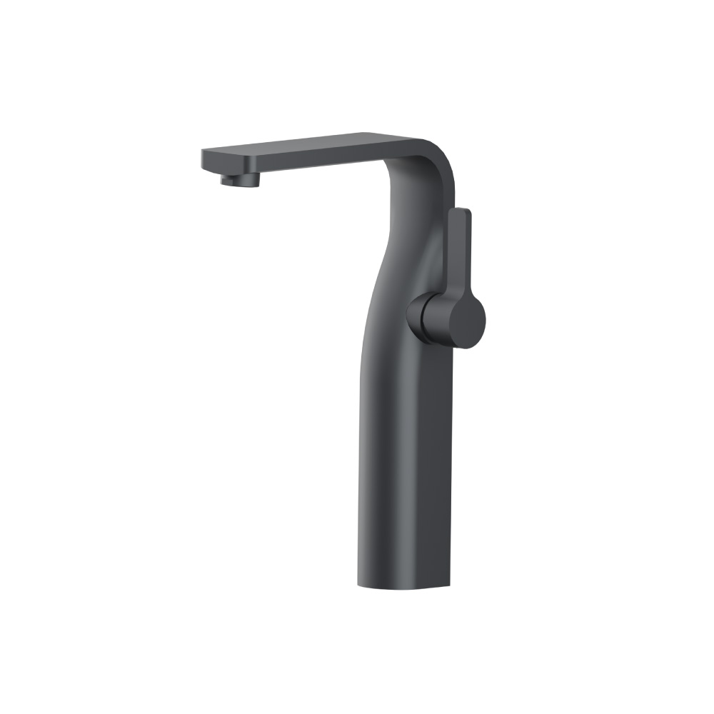 Single Hole Vessel Faucet | Rock Grey