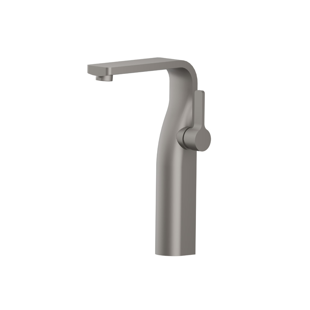 Single Hole Vessel Faucet | Steel Grey