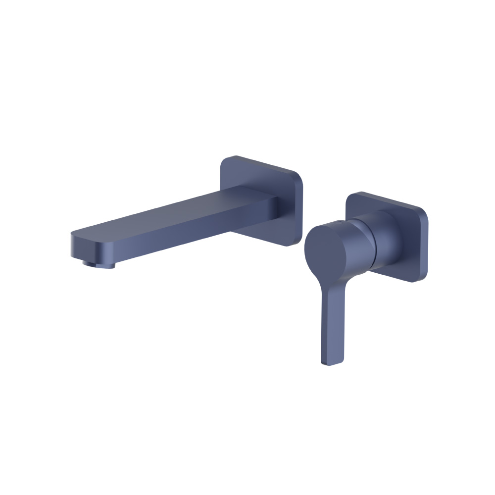 Single Handle Wall Mounted Bathroom Faucet | Navy Blue