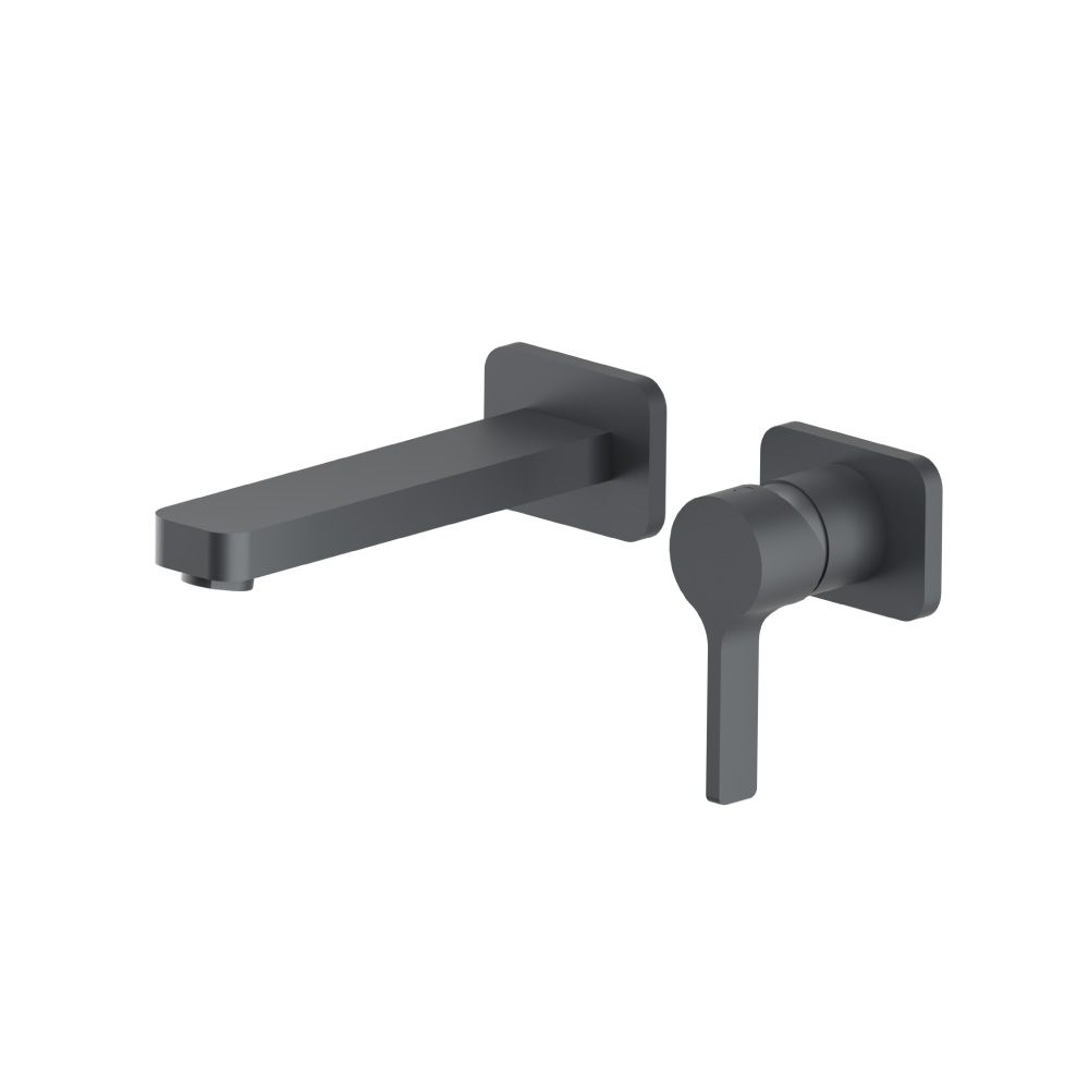 Single Handle Wall Mounted Bathroom Faucet | Rock Grey