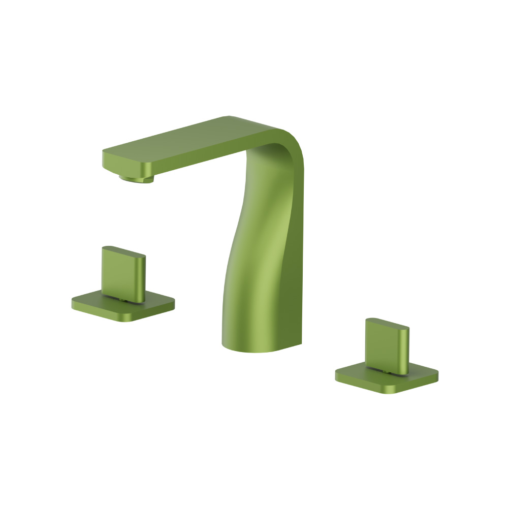 Three Hole 8" Widespread Two Handle Bathroom Faucet | Isenberg Green