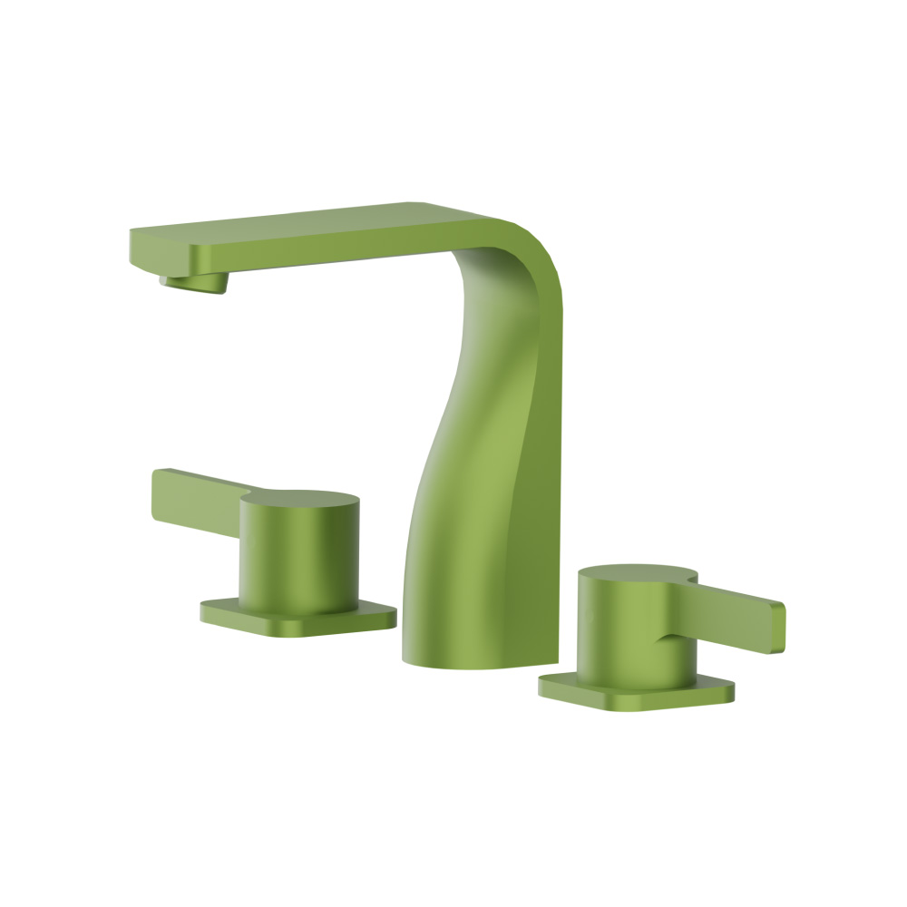 Three Hole 8" Widespread Two Handle Bathroom Faucet | Isenberg Green