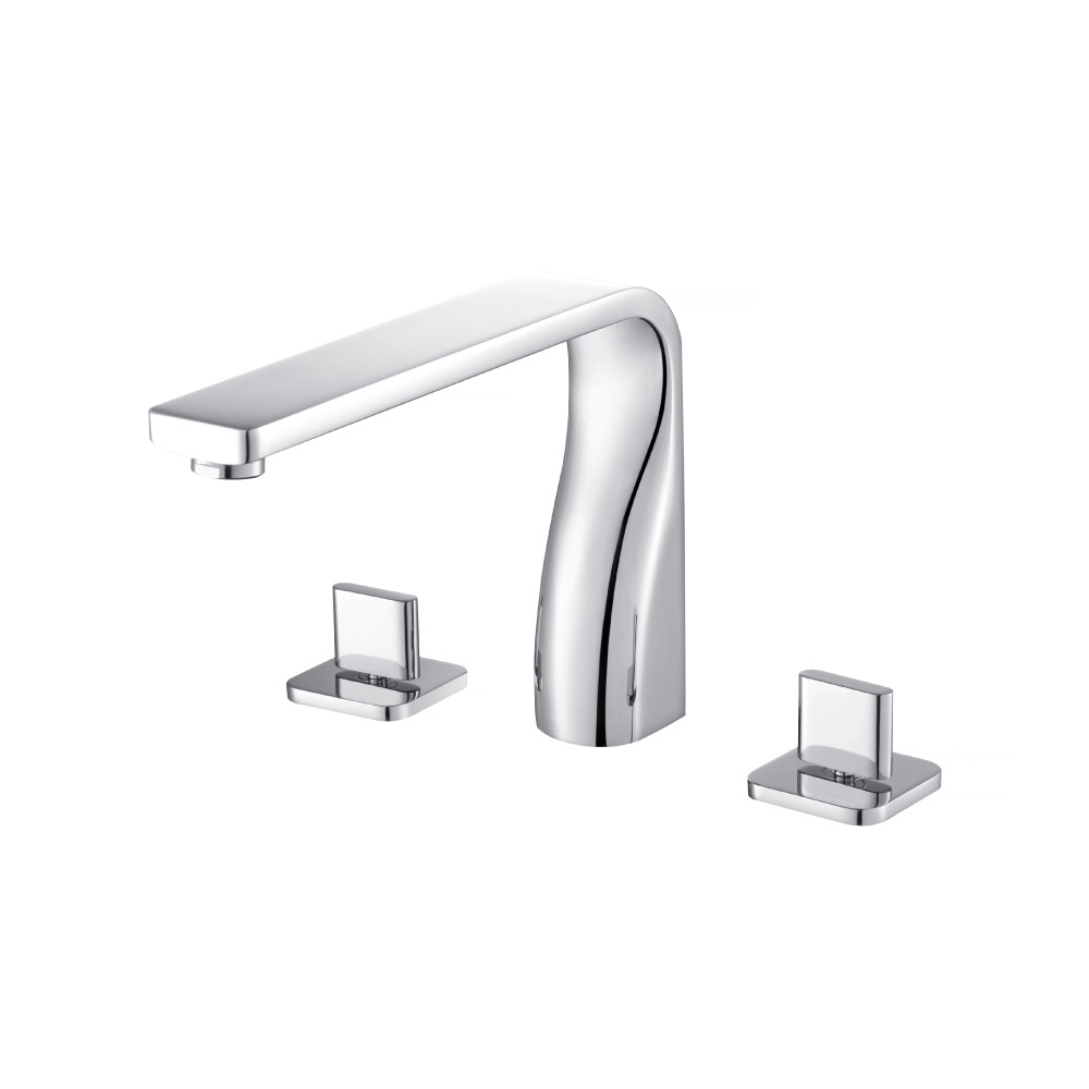 3 Hole Deck Mount Roman Tub Faucet | Chrome