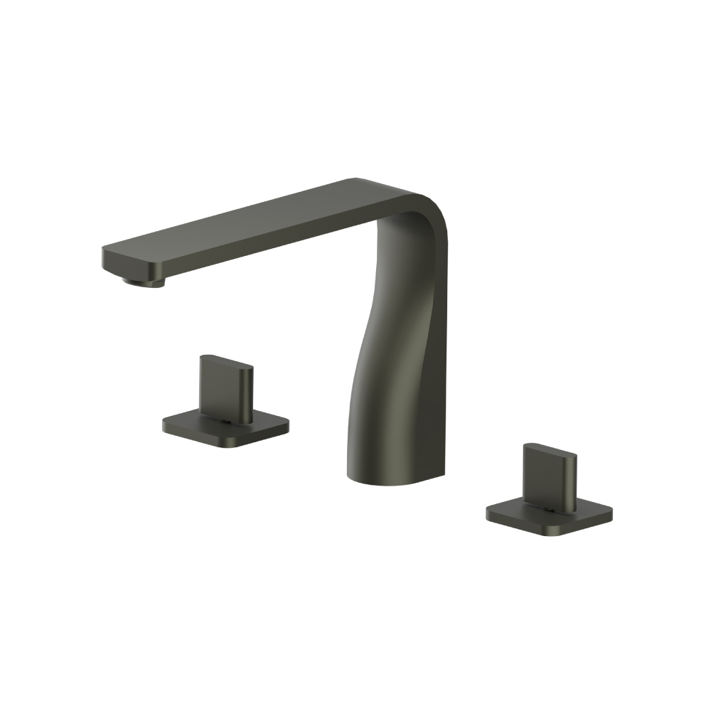 3 Hole Deck Mount Roman Tub Faucet | Dark Green