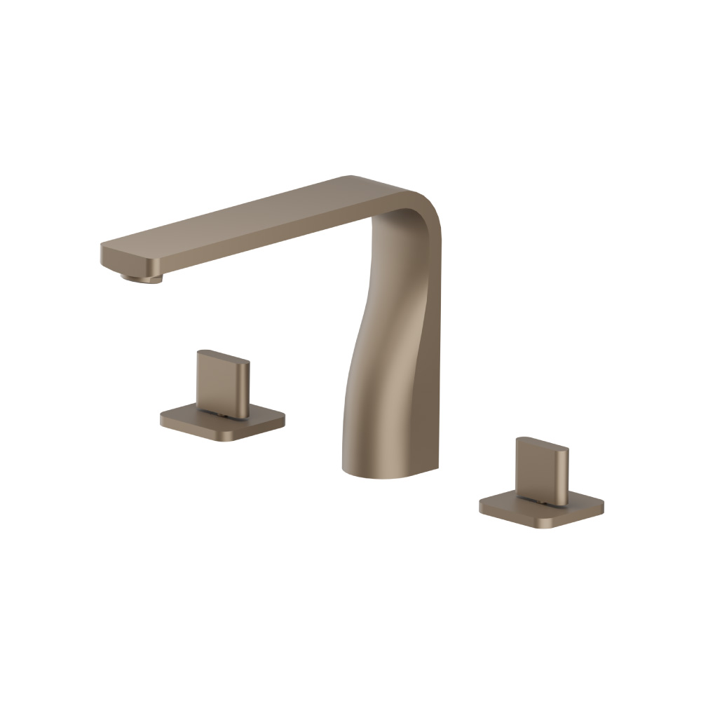 3 Hole Deck Mount Roman Tub Faucet | Dark Tan