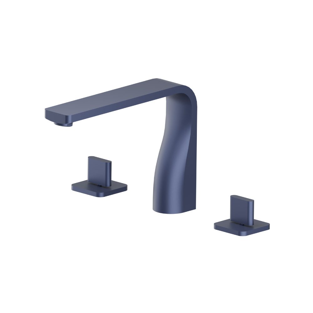 3 Hole Deck Mount Roman Tub Faucet | Navy Blue