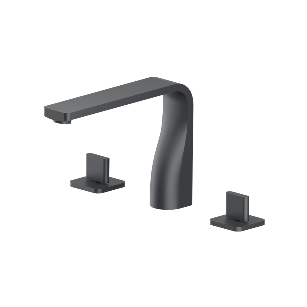 3 Hole Deck Mount Roman Tub Faucet | Rock Grey