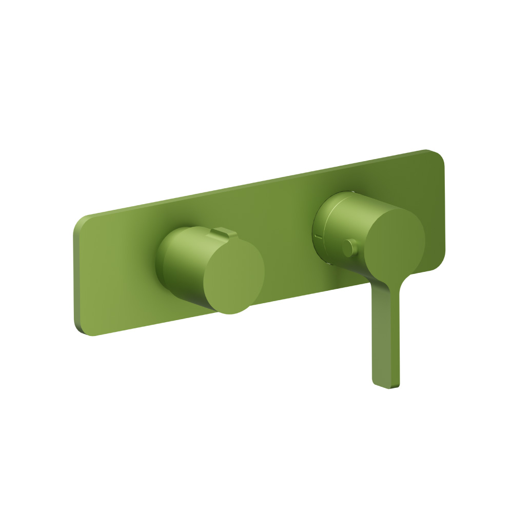 3/4" Horizontal Thermostatic Shower Valve % Trim - 1 Ouptut | Isenberg Green