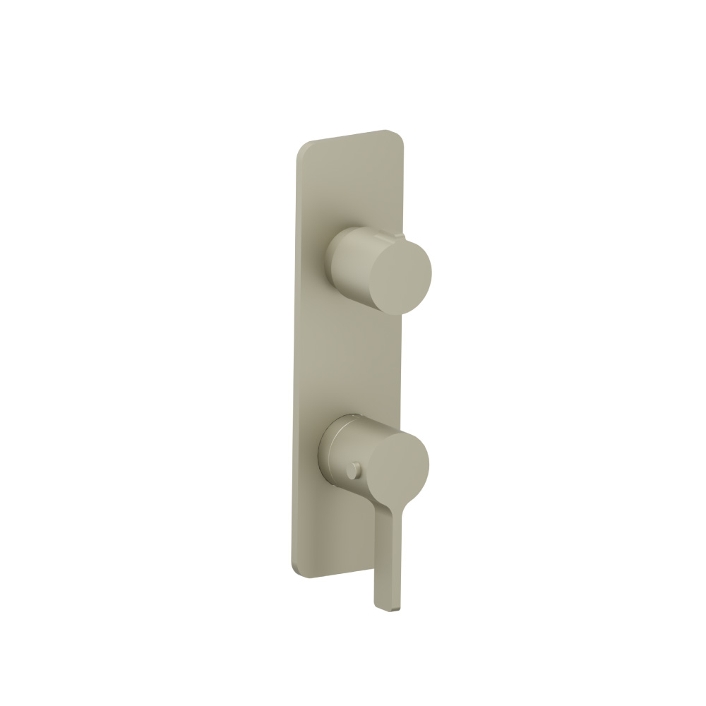 3/4" Horizontal Thermostatic Shower Valve & Trim - 1- Output | Light Verde