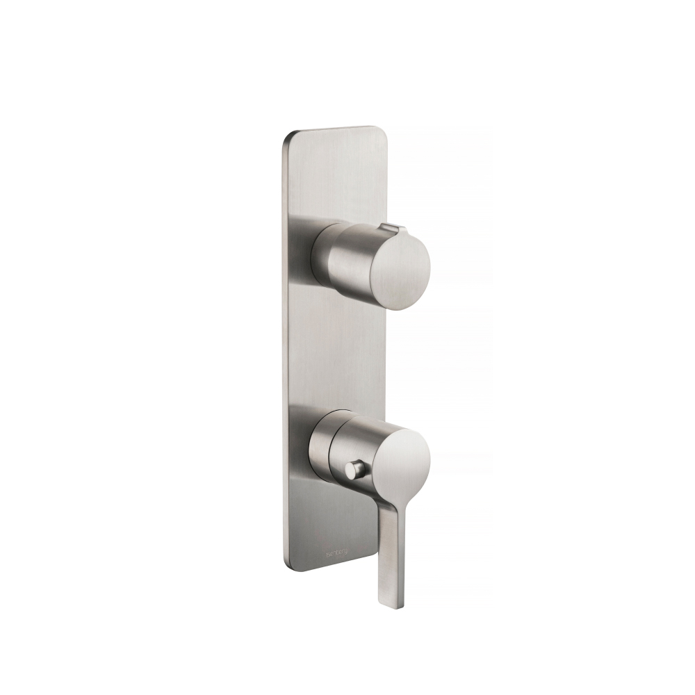 3/4" Thermostatic Shower Valve & Trim  - 2-Output | Brushed Nickel PVD