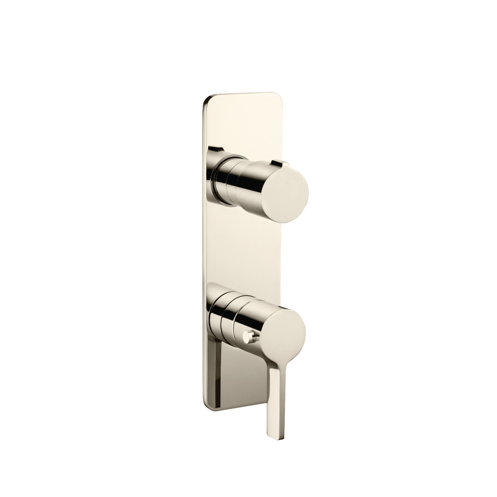 3/4" Horizontal Thermostatic Shower Valve & Trim - 1- Output | Polished Nickel PVD