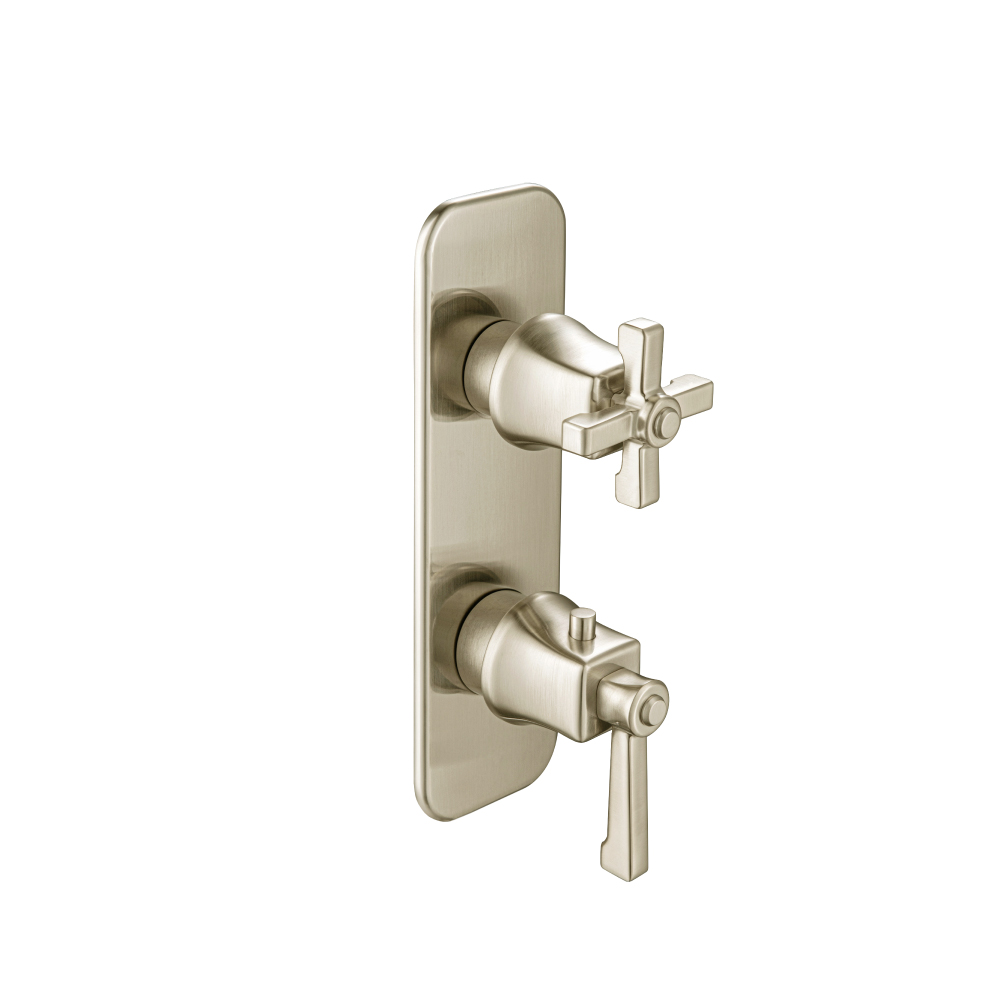 3/4" Thermostatic Shower Valve & Trim - 1- Output | Brushed Nickel PVD