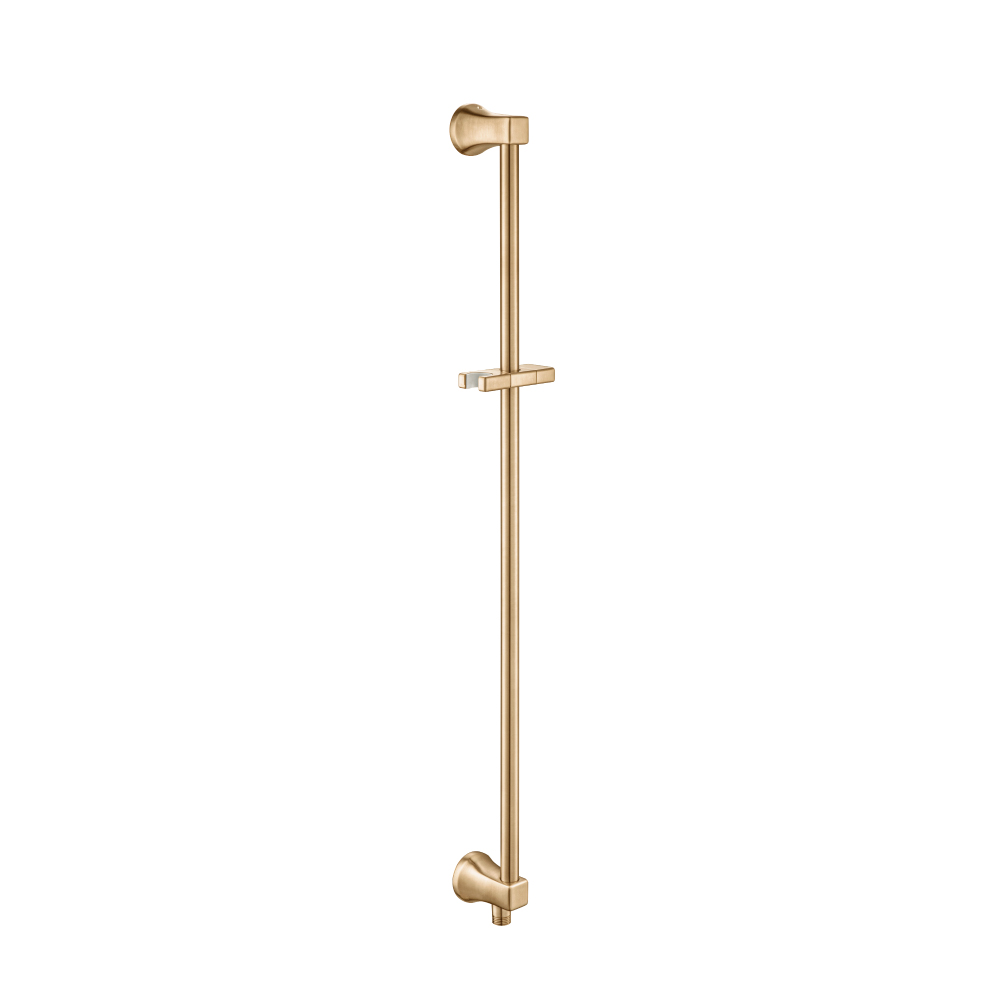 Shower Slide Bar With Integrated Wall Elbow | Brushed Bronze PVD